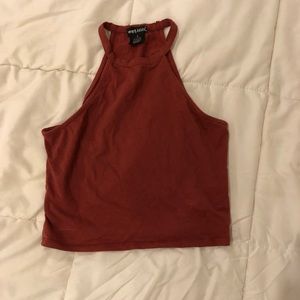 Wet seal rust color crop top